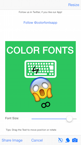Color Fonts Keyboard